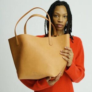 Mansur Gavriel Tan Leather Everyday Soft Tote Bag
